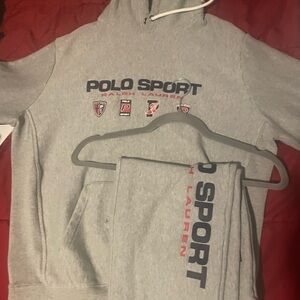 Grey polo sport sweatsuit